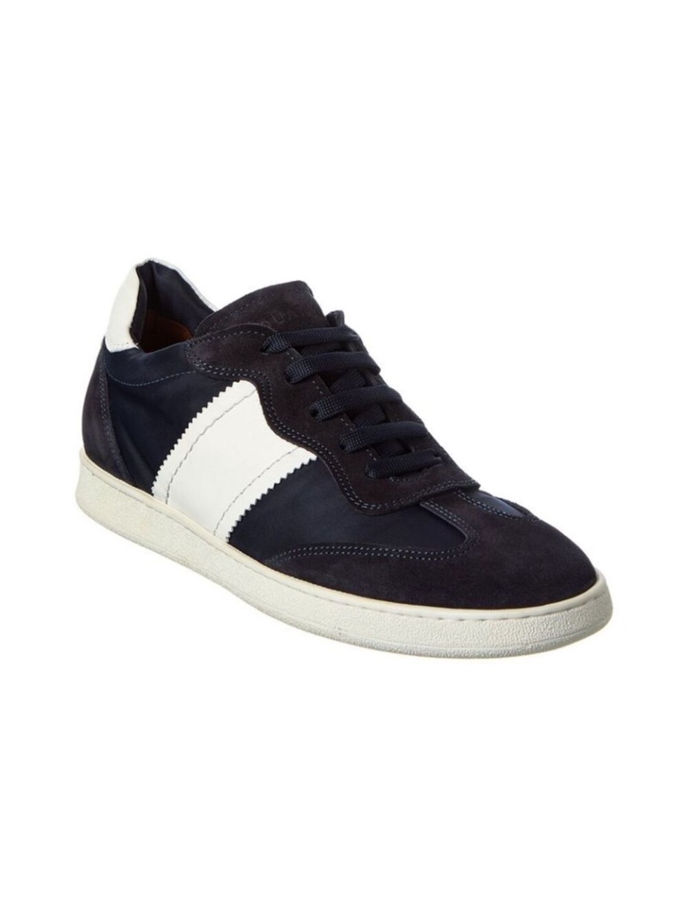 Aquatalia Biagio Suede Sneaker dark blue combo size 12 NWT